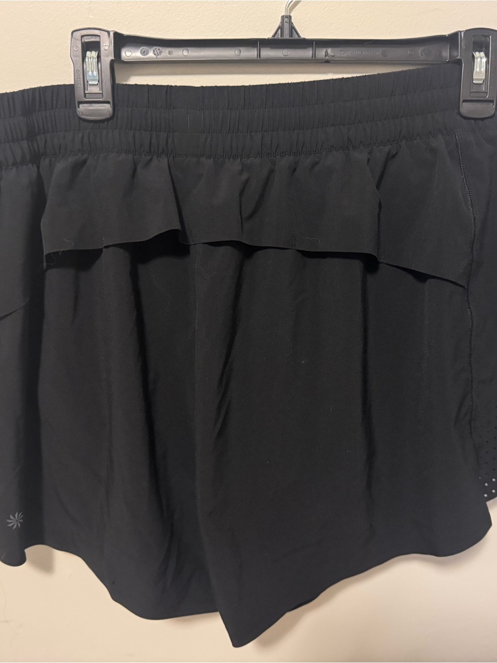 Athleta Black Women's Athletic Skort with Layered Ruffle